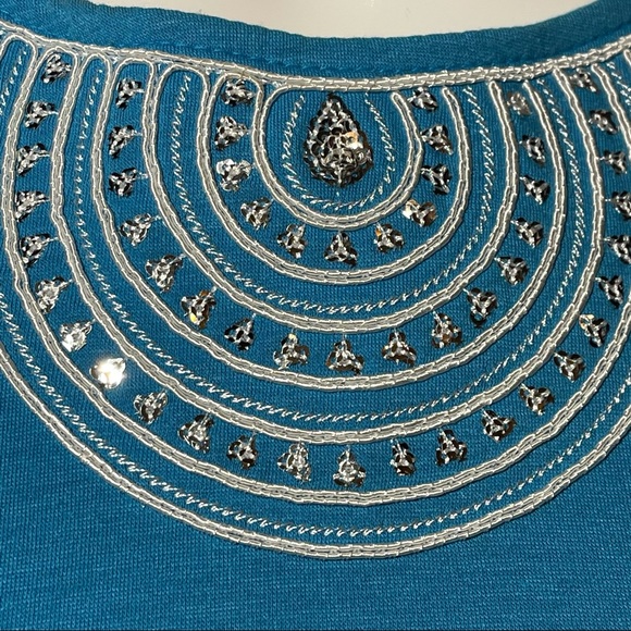 Nina Leonard Maxi Aqua Size XL NWT - Picture 12 of 12